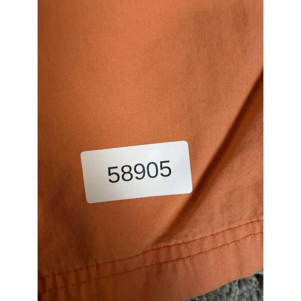 Vintage 90s Polo Ralph Lauren Swim Trunks Mens L Orange Striped Lined Pockets
